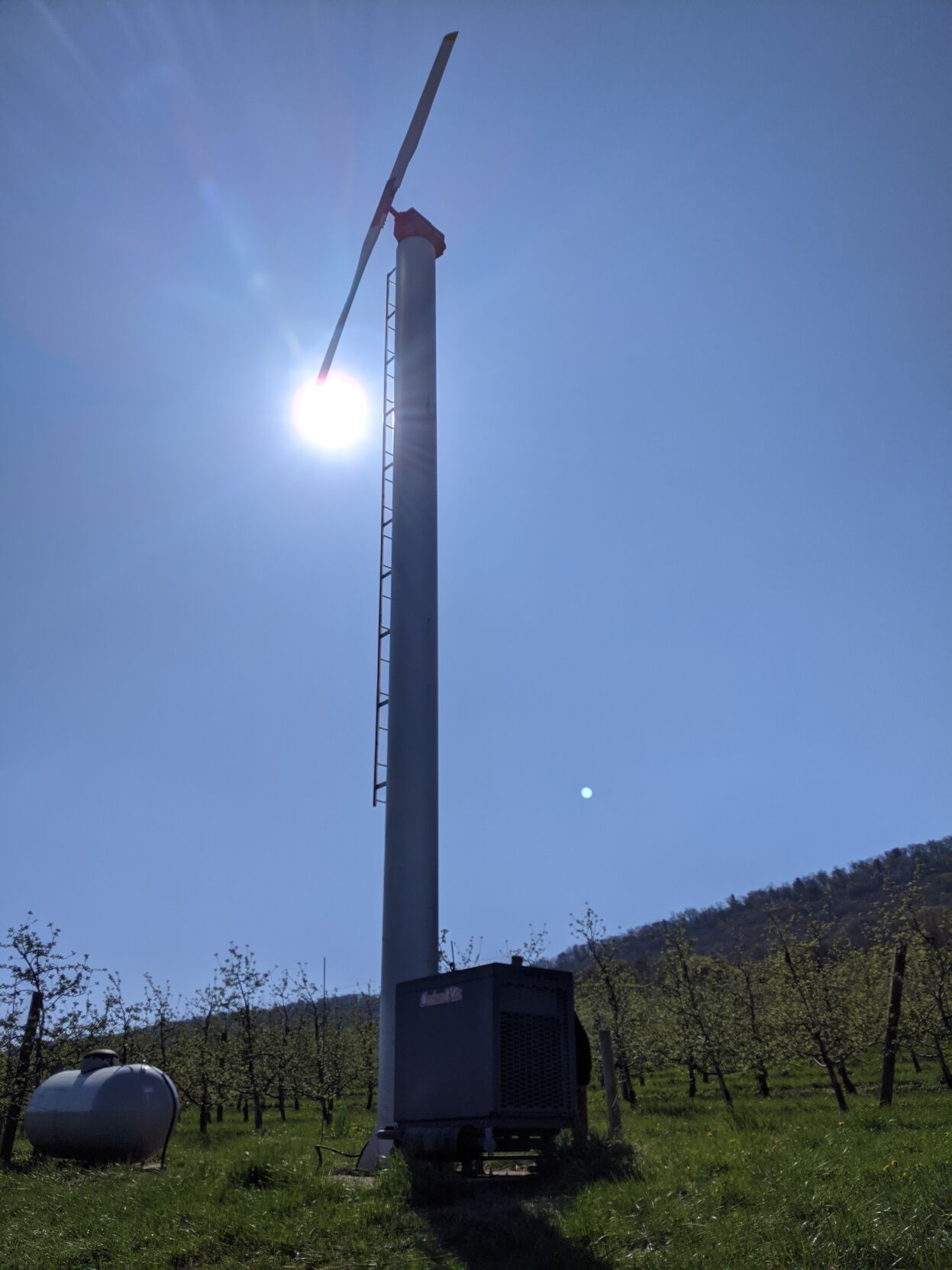 Frost threat sparks countermeasures to protect fruit crops at Dries Orchards